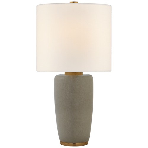 Visual Comfort Signature Collection Barbara Barry Chado Table Lamp in Shellish Gray by Visual Comfort Signature BBL3601SHGL