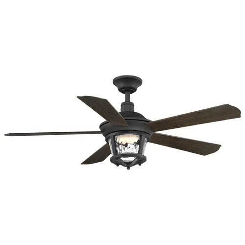 Progress Lighting Smyrna Forged Black LED Ceiling Fan by Progress Lighting P2576-8030K