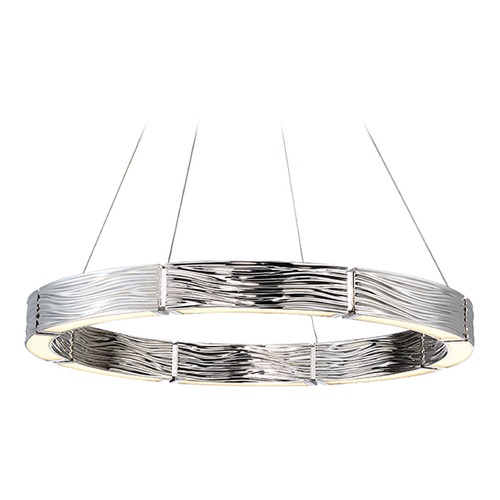 Modern Forms by WAC Lighting Zelda 29-Inch LED Chandelier in Polished Nickel by Modern Forms PD-56729-PN