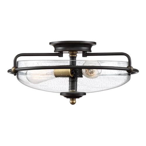 Quoizel Lighting Griffin Flush Mount in Palladian Bronze by Quoizel Lighting GFC1617PN