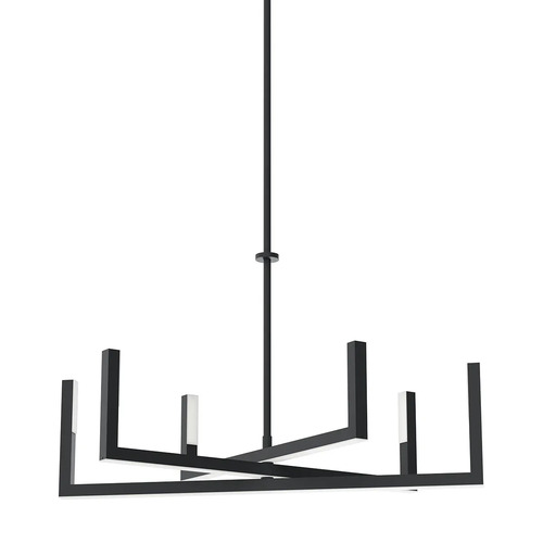 Elan Lighting Priam 28-Inch LED Chandelier in Matte Black by Kichler Lighting 84313MBK