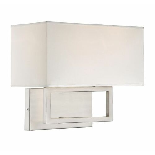 Meridian 2-Light Wall Sconce in Brushed Nickel by Meridian M90095BN