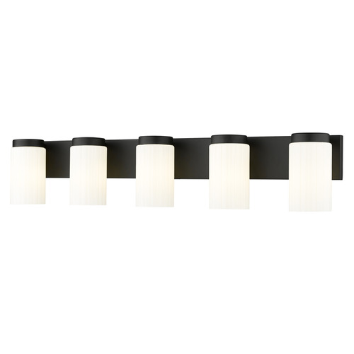 Z-Lite Z-Lite Burk Matte Black Bathroom Light 746-5V-MB