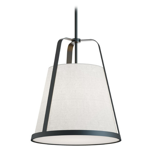 AFX Lighting Afx Lighting Lizzette Black Pendant Light with Empire Shade LIZP18MBBK