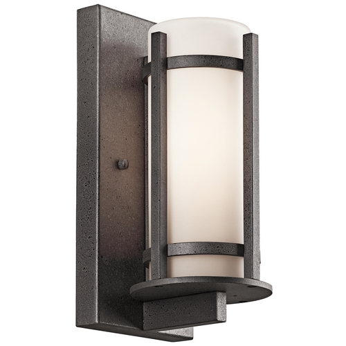Kichler Lighting Camden 11-Inch Outdoor Wall Light in Anvil Iron by Kichler Lighting 49119AVI