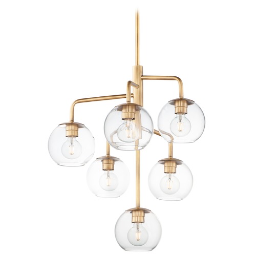 Maxim Lighting Branch Natural Aged Brass Chandelier by Maxim Lighting 38416CLNAB