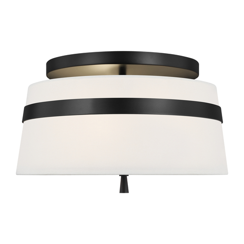Visual Comfort Studio Collection Alexa Hampton Cordtlandt 14-Inch Aged Iron Semi-Flush Mount by Visual Comfort Studio AF1143AI