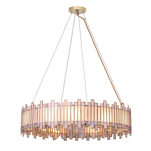 Eurofase Lighting Birla 37-Inch Chandelier in Antique Brass by Eurofase Lighting 46467-010