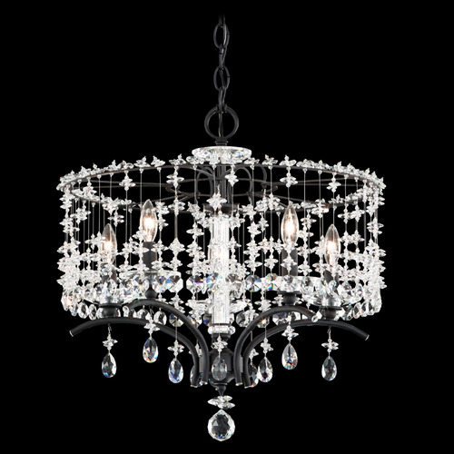 Schonbek Lighting Schonbek Worldwide Lighting Bella Rose Ferro Black Crystal Chandelier TC1018N-59R