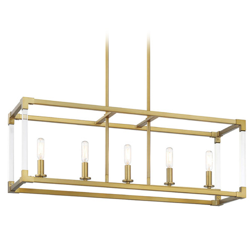 Minka Lavery Oro District 5-Light Linear Light in Soft Brass by Minka Lavery 1459-695