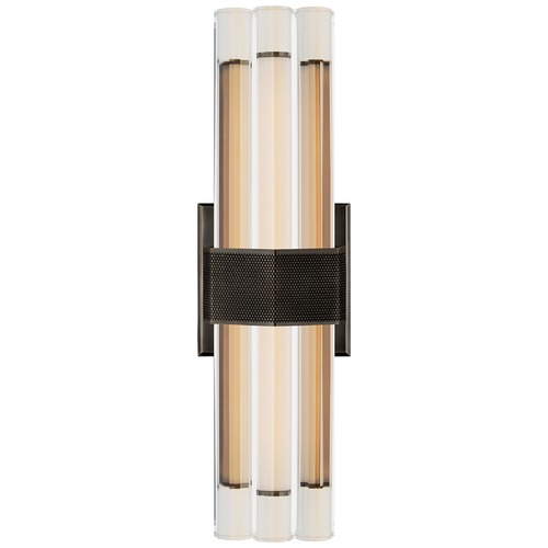 Visual Comfort Signature Collection Lauren Rottet Fascio 14-Inch Sconce in Bronze by Visual Comfort Signature LR2905BZCG