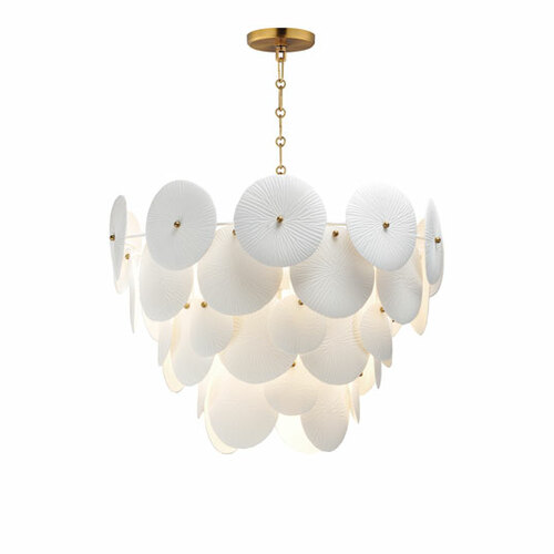 Maxim Lighting Isla 5-Light Pendant in Natural Aged Brass by Maxim Lighting 12825WTNAB