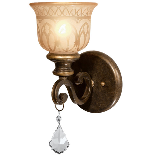 Crystorama Lighting Crystorama Lighting Norwalk Bronze Umber Sconce 7501-BU-CL-SAQ