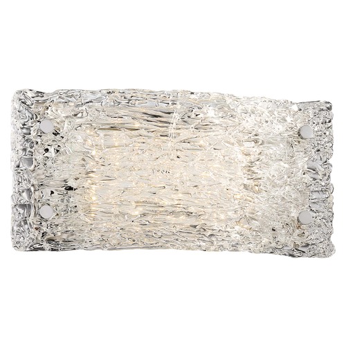 George Kovacs Lighting Forest Ice LED Sconce in Chrome by George Kovacs P5281-077-L