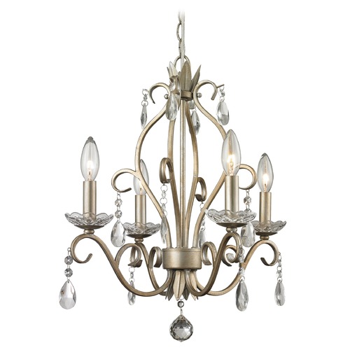 Z-Lite Princess Chandeliers Antique Silver Chandelier by Z-Lite 424AS