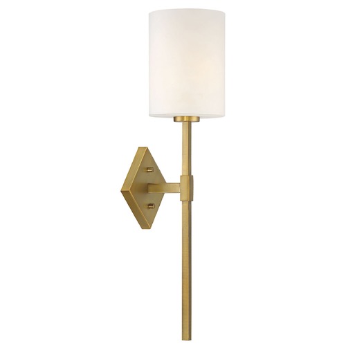 Savoy House Destin 25-Inch High Wall Sconce in Warm Brass by Savoy House 9-0902-1-322