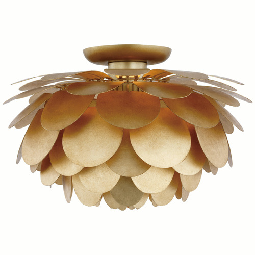 Visual Comfort Signature Collection Chapman & Myers Cynara Flush Mount in Gild by VC Signature CHC4163G