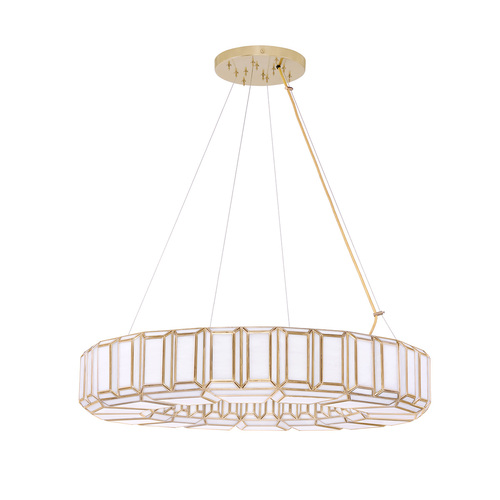 Eurofase Lighting Belmont 37-Inch Chandelier in Brass by Eurofase 46469-014