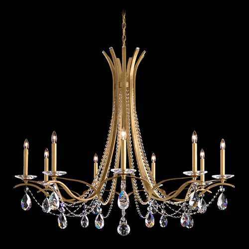 Schonbek Lighting Schonbek Worldwide Lighting Vesca Heirloom Gold Crystal Chandelier VA8339N-22R