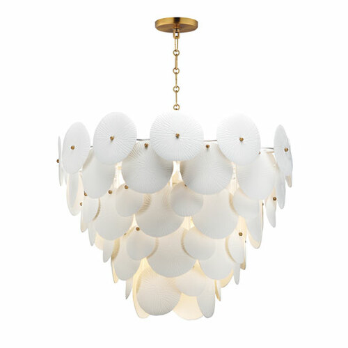 Maxim Lighting Isla 8-Light Pendant in Natural Aged Brass by Maxim Lighting 12827WTNAB