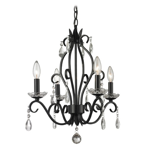 Z-Lite Princess Chandeliers Matte Black Chandelier by Z-Lite 425MB