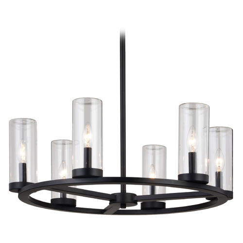 Vaxcel Lighting Vaxcel Lighting Grantley Matte Black Outdoor Chandelier H0290