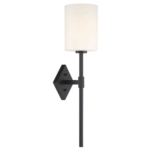 Savoy House Destin 25-Inch High Wall Sconce in Matte Black by Savoy House 9-0902-1-89