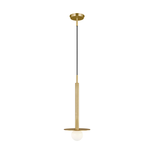 Visual Comfort Studio Collection Kelly Wearstler Nodes 20-Inch Tall Burnished Brass Short Pendant by Visual Comfort Studio KP1001BBS