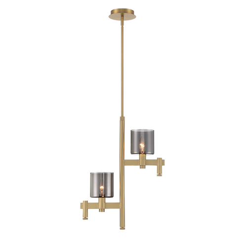 Eurofase Lighting Decato 2-Light Chandelier in Gold by Eurofase Lighting 46520-012