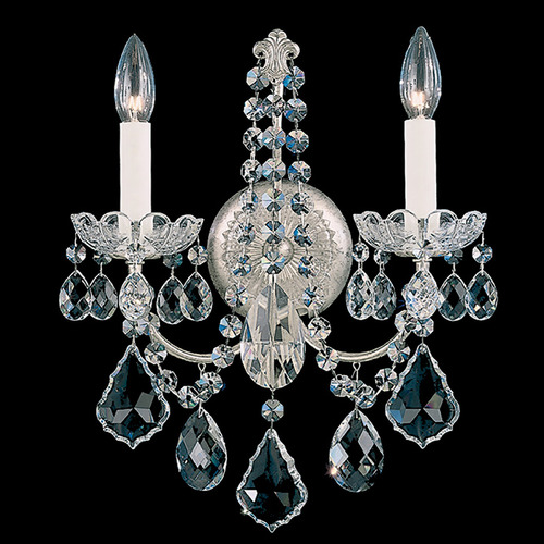 Schonbek Lighting Schonbek Worldwide Lighting New Orleans Antique Silver Sconce 3651-48R