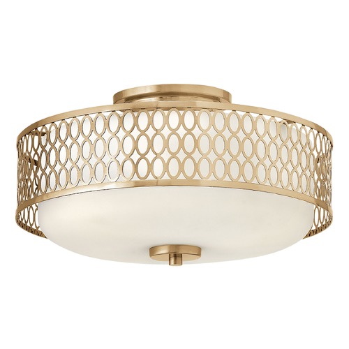 Fredrick Ramond Jules 15-Inch Semi-Flush in Brushed Gold by Fredrick Ramond FR35601BRG