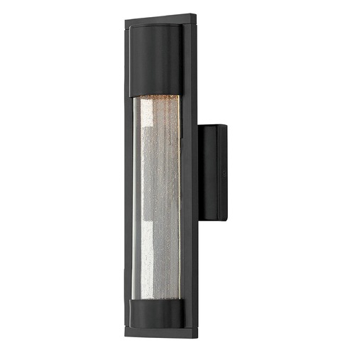 Hinkley Seeded Glass Outdoor Wall Light Black by Hinkley Lighting 1220SK