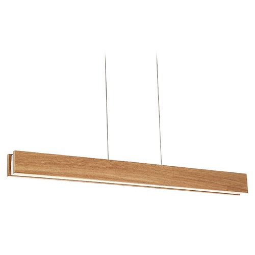 Modern Forms by WAC Lighting Drift 38-Inch LED Linear Pendant in Walnut by Modern Forms PD-58738-WAL