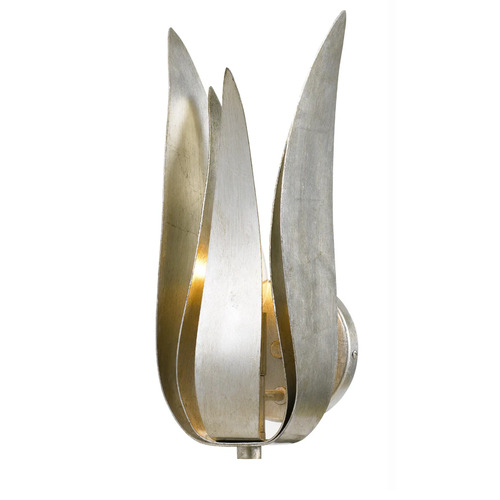 Crystorama Lighting Broche Wall Sconce in Antique Silver by Crystorama Lighting 511-SA