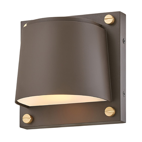 Hinkley Hinkley Scout Architectural Bronze & Brass LED Outdoor Wall Light 20020AZ-LL