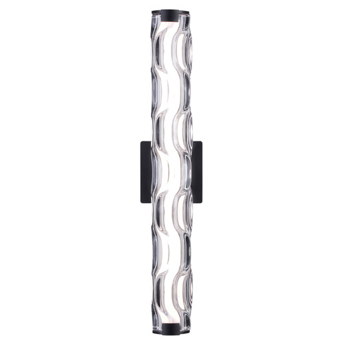 Vaxcel Lighting Vaxcel Lighting Marseille Matte Black LED Vertical Bathroom Light W0429
