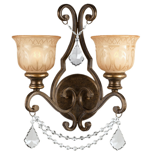 Crystorama Lighting Crystorama Lighting Norwalk Bronze Umber Sconce 7502-BU-CL-S