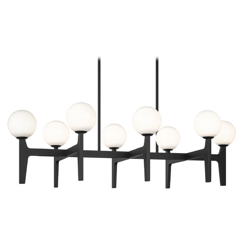 Matteo Lighting Scriben Matte Black LED Island Light by Matteo Lighting C34918MBOP