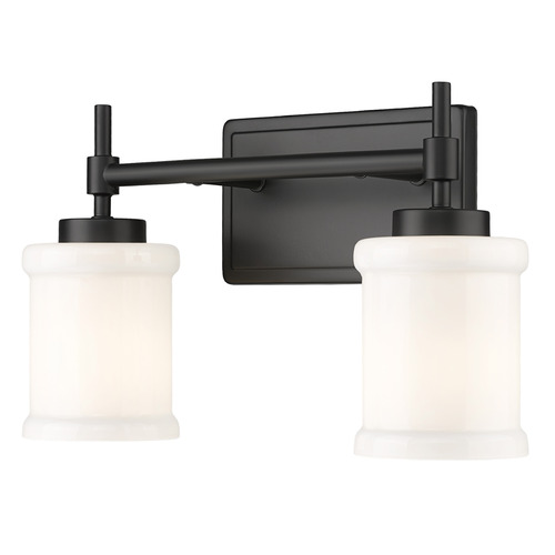Z-Lite Z-Lite Cadoc Matte Black Bathroom Light 622-2V-MB