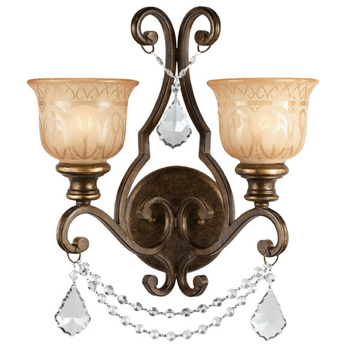 Crystorama Lighting Crystorama Lighting Norwalk Bronze Umber Sconce 7502-BU-CL-SAQ