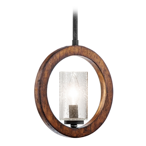 Kichler Lighting Grand Bank 9-Inch Wide Convertible Pendant in Auburn Stain by Kichler Lighting 43189AUB