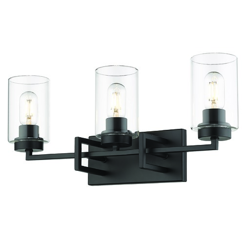 Golden Lighting Tribeca 22.50-Inch Black Bath Light by Golden Lighting 6070-BA3BLK-BLK