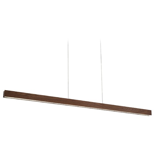 Modern Forms by WAC Lighting Drift 84-Inch LED Linear Pendant in Dark Walnut by Modern Forms PD-58784-DW