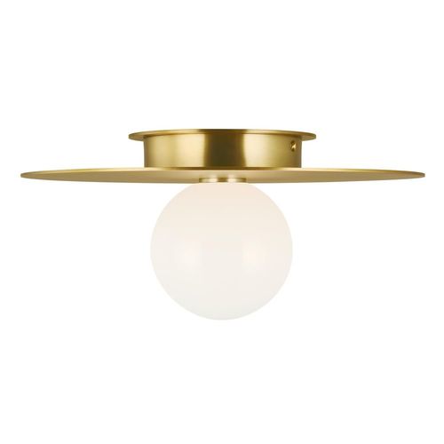 Visual Comfort Studio Collection Kelly Wearstler Nodes 14-Inch Burnished Brass Medium Flush Mount by Visual Comfort Studio KF1011BBS