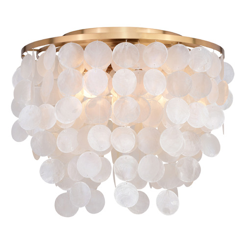 Vaxcel Lighting Vaxcel Lighting Elsa Natural Brass Flushmount Light C0285