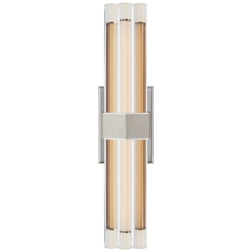 Visual Comfort Signature Collection Lauren Rottet Fascio Sconce in Nickel by Visual Comfort Signature LR2909PNCG