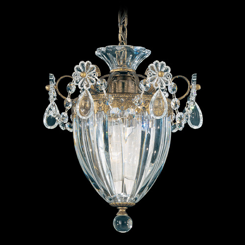 Schonbek Lighting Schonbek Worldwide Lighting Bagatelle Etruscan Gold Mini-Pendant Light with Bowl / Dome Shade 1241-23R