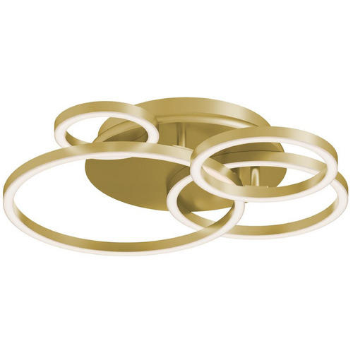 AFX Lighting Afx Lighting Orbit Light Antique Brass LED Semi-Flushmount Light ORBF18LAJD1LB