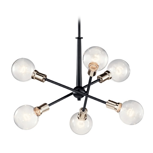 Kichler Lighting Armstrong 6-Light Black Chandelier by Kichler Lighting 43095BK