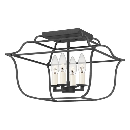 Quoizel Lighting Gallery Royal Ebony 4-Light Semi-Flush by Quoizel Lighting GLY1714BA